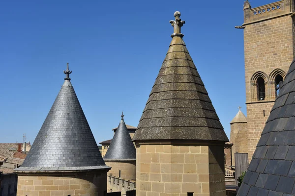 stock image Olite, Spain - Aug 31, 2022: Palace of the Kings of Navarre of Olite, Olite, Navarre