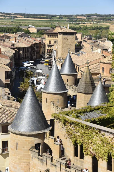 stock image Olite, Spain - Aug 31, 2022: Palace of the Kings of Navarre of Olite, Olite, Navarre