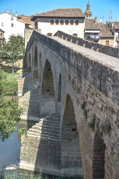 Puente Reina España Aug 2022 Arcos Del Puente Romano Reina — Foto de Stock