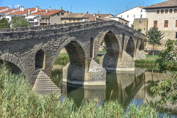 Puente Reina Spanje Aug 2022 Bogen Van Voetgangersbrug Puente Reina — Stockfoto