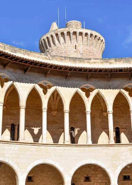 Palma España Noviembre 2022 Castel Bellver Castillo Circular Con Vistas — Foto de Stock