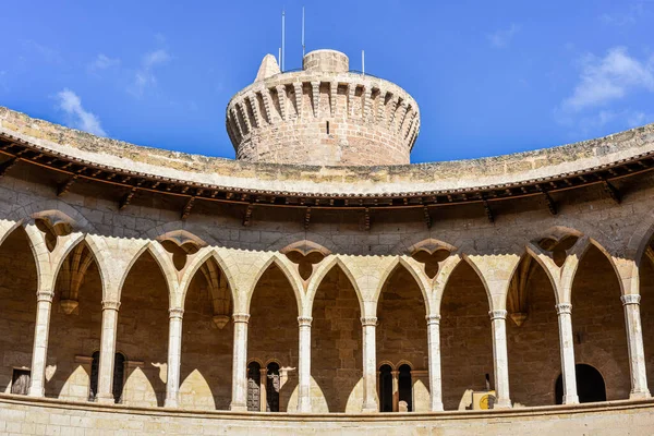 Palma España Noviembre 2022 Castel Bellver Castillo Circular Con Vistas — Foto de Stock