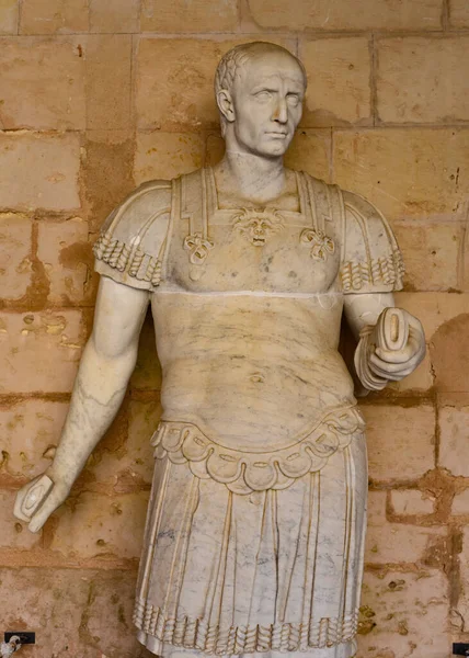 Palma España Noviembre 2022 Estatuas Julio Ceasar Emperadores Romanos Castell — Foto de Stock
