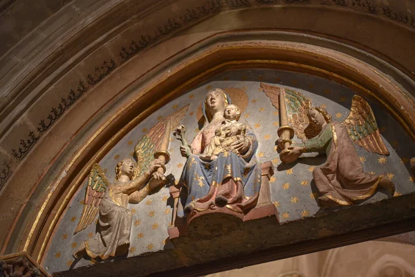 スペイン パルマ マリョルカ2022年11月10日 パルマ大聖堂内の宗教美術 — ストック写真