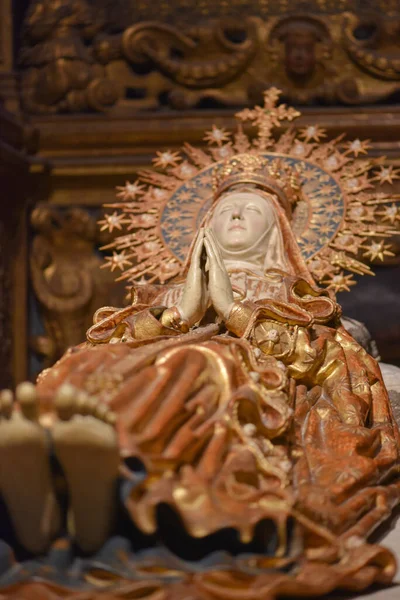 Palma Mallorca Ισπανία Nov 2022 Θρησκευτικά Αγάλματα Εκτίθενται Στον Καθεδρικό — Φωτογραφία Αρχείου