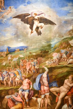 Floransa, İtalya - 20 Kasım 2022: Rönesans Sanatları Uffizi Galerisi 'nde sergileniyor