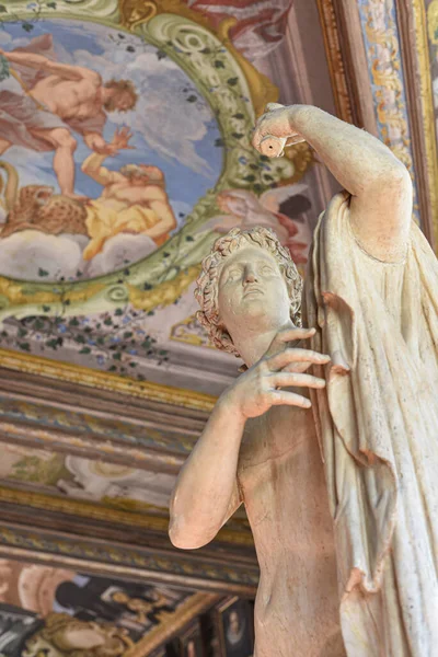 Florença Itália Novembro 2022 Tetos Pintados Corredor Leste Galeria Uffizi — Fotografia de Stock