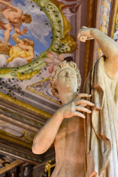 Floransa Talya Kasım 2022 Uffizi Galerisinin Doğu Koridorunda Boyanmış Tavanlar — Stok fotoğraf