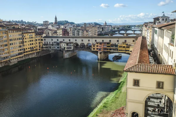 stock image Florence, Italy - 15 Nov, 2022: Ponte Vecchio Bridge on the River Arno