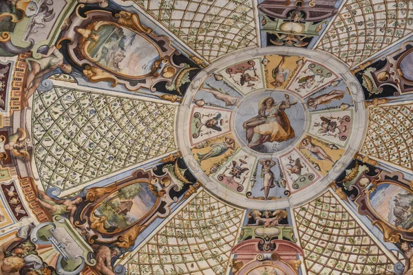 Firenze Olaszország 2022 November Festett Mennyezet Uffizi Galéria Keleti Folyosóján — Stock Fotó