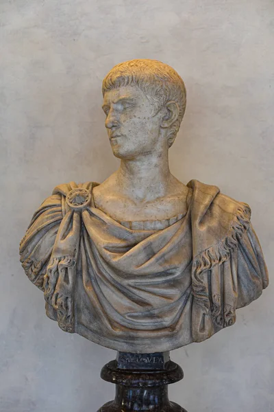 Florencia Italia Nov 2022 Busto Del Emperador Romano Calígula Galería — Foto de Stock