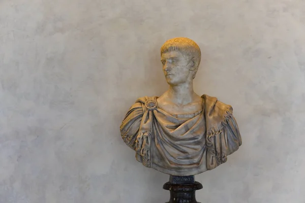 Флоренция Италия Ноября 2022 Года Бюст Римского Императора Калигулы Галерея — стоковое фото