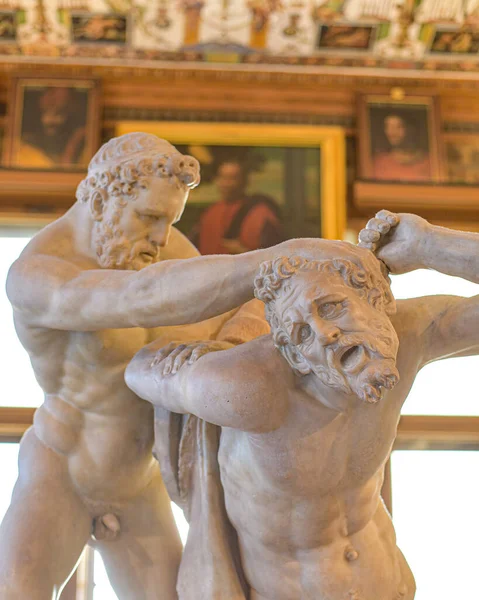 Florence Italy Nov 2022 Roman Statue Heracles Centaur Nessus Uffizi — Stock Photo, Image