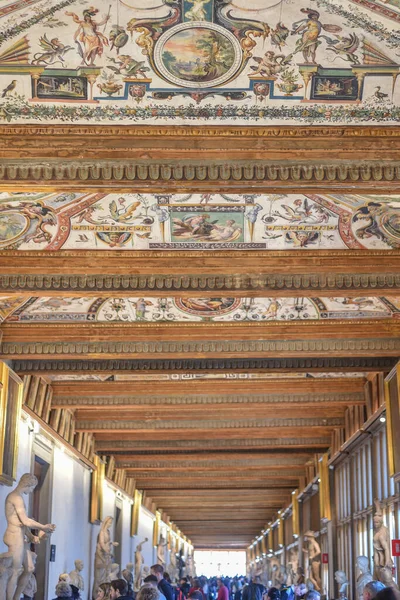 Florencie Itálie Listopadu 2022 Římské Sochy Umělecká Díla Chodbách Galerie — Stock fotografie