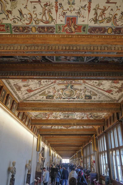 Florenz Italien Nov 2022 Römische Skulpturen Und Kunstwerke Den Gängen — Stockfoto