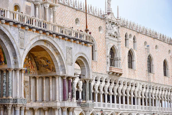 stock image Venice, Italy - 15 Nov, 2022: Exterior of the Doge's Palace and Piazza San Marco