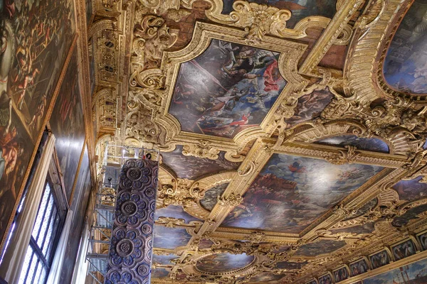 Venecia Italia Nov 2022 Salla Del Maggior Consiglio Palazzo Ducale —  Fotos de Stock