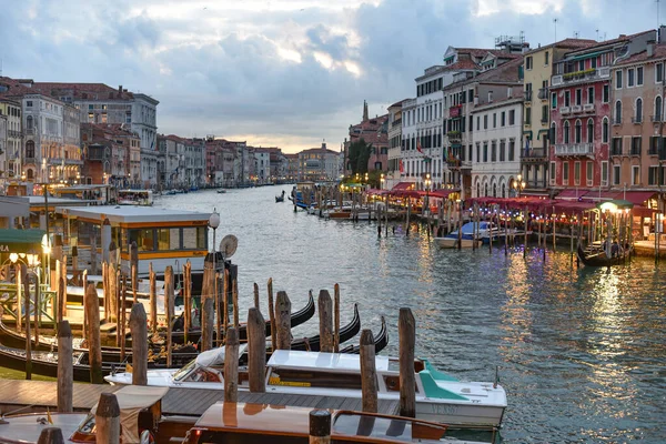 Venise Italie Nov 2022 Coucher Soleil Sur Grand Canal Depuis — Photo