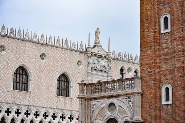 Wenecja Włochy Lis 2022 Wygląd Pałacu Dożów Piazza San Marco — Zdjęcie stockowe