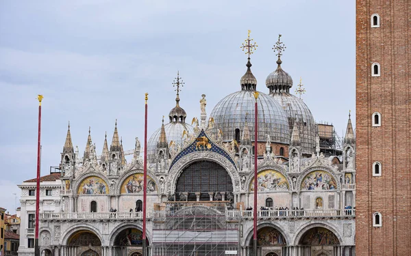 Wenecja Włochy Lis 2022 Złote Kopuły Bazyliki Świętego Marka — Zdjęcie stockowe