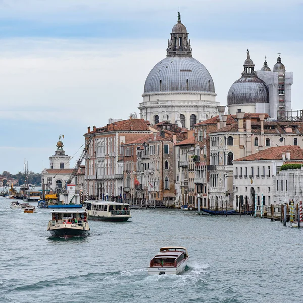 stock image Venice, Italy - 14 Nov, 2022: Basilica Santa Maria and the Grand Canal from Ponte dell'Accademia