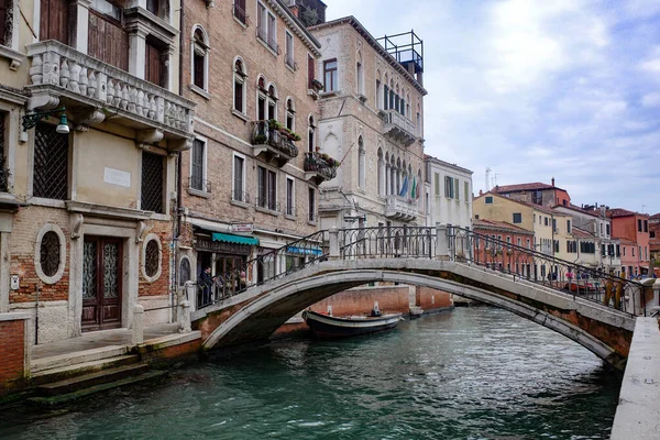 Venetië Italië Nov 2022 Ponte Foscari Venetiaanse Kanalen — Stockfoto