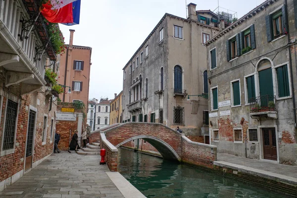 Венеція Італія Nov 2022 Архітектура Вздовж Вентійських Каналів — стокове фото