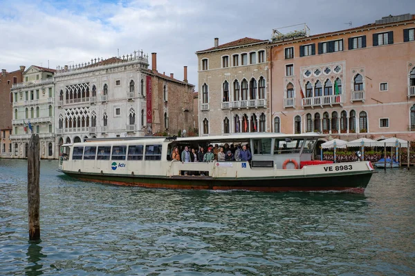 Venise Italie Nov 2022 Vaporetto Ferry Boat Public Transport Grand — Photo