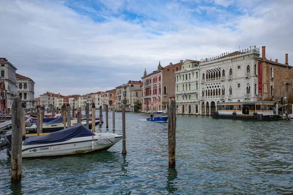 Nov 2022 Venise Italie Bateaux Moteur Sur Grand Canal Vénitien — Photo