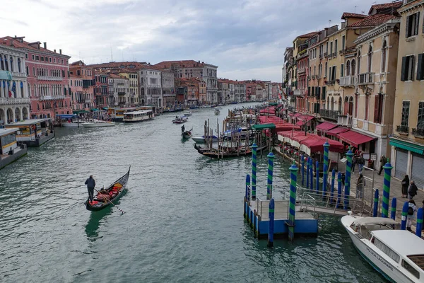 Venise Italie Nov 2022 Vues Long Grand Canal Depuis Pont — Photo
