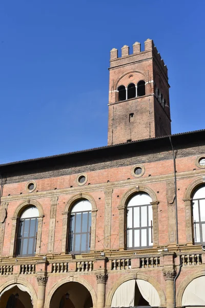 Bologna Italien Nov 2022 Palazzo Del Podesta Und Die Piazza — Stockfoto