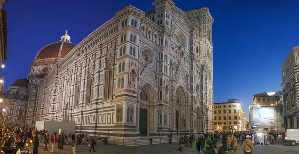 Florencja Włochy Lis 2022 Widok Katedrę Florencji Placu Piazza Del — Zdjęcie stockowe