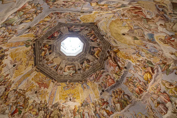 Florença Itália Novembro 2022 Last Judgement Pintura Teto Duomo Florença — Fotografia de Stock