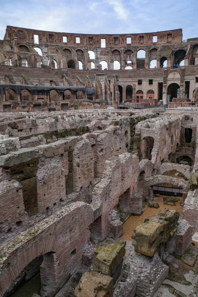 Roma Itália Novembro 2022 Coliseu Mundialmente Famoso Anfiteatro Romano — Fotografia de Stock