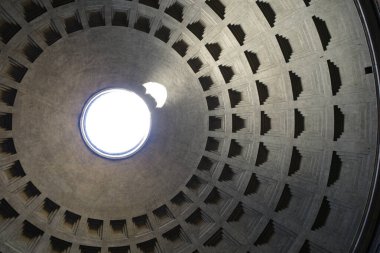 Roma, İtalya - 26 Kasım 2022: Pantheon, Piazza Della Rotonda, Roma, İtalya