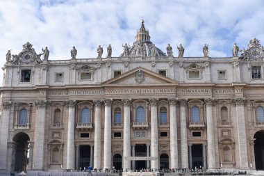 Roma, İtalya - 27 Kasım 2022: St. Peter 's Meydanı, Vatikan