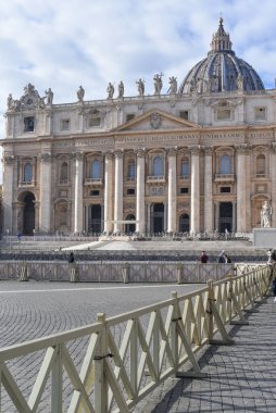 Roma, İtalya - 27 Kasım 2022: St. Peter 's Meydanı, Vatikan