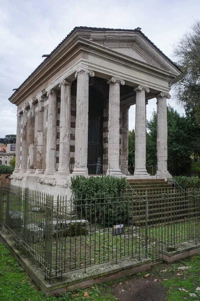Roma Itália Novembro 2022 Templo Portunus Tempio Portuno Templo Fortuna — Fotografia de Stock