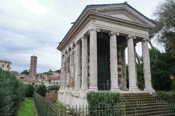 Řím Itálie Listopadu 2022 Portunův Chrám Tempio Portuno Nebo Chrám — Stock fotografie
