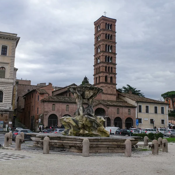 Rom Italien Nov 2022 Turm Der Basilika Santa Maria Cosmedin — Stockfoto