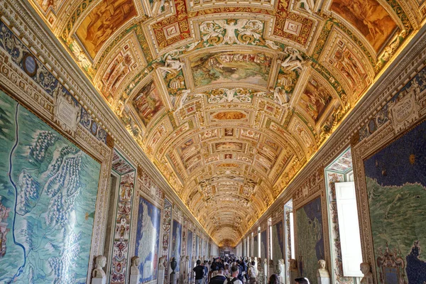 Roma Italia Nov 2022 Galería Carta Geográfica Galería Mapas Museo —  Fotos de Stock