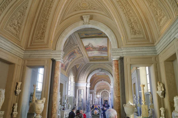 Róma Olaszország Nov 2022 Galleria Degli Arazzi Kárpitgaléria Vatikáni Múzeumok — Stock Fotó