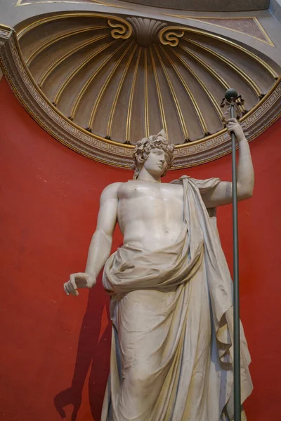 Rzym Włochy Lis 2022 Rzeźby Kopuły Okrągłej Sali Muzeum Pio — Zdjęcie stockowe