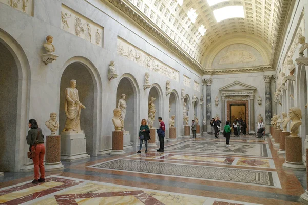 Roma Itália Novembro 2022 Esculturas Bustos Mármore Museu Chiaramonti Museus — Fotografia de Stock