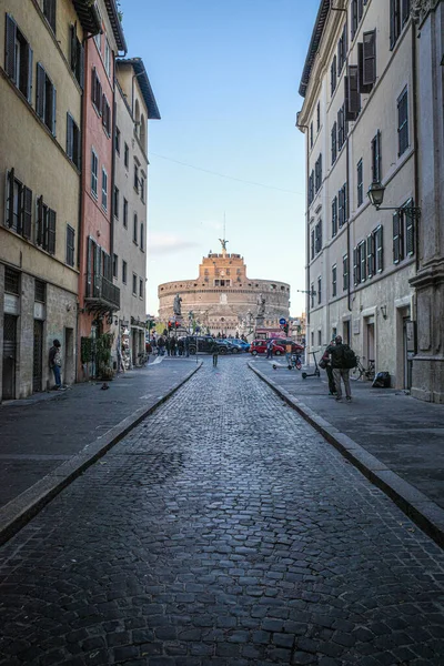 Rome Italië Nov 2022 Castel Sant Angelo Van Del Banco — Stockfoto