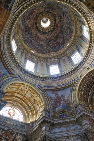 Rom Italien Nov 2022 Sant Agnese Agone Kyrkans Interiör Piazza — Stockfoto