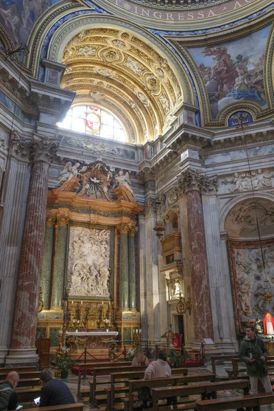 Rome Italie Nov 2022 Sant Agnese Intérieur Église Agone Piazza — Photo