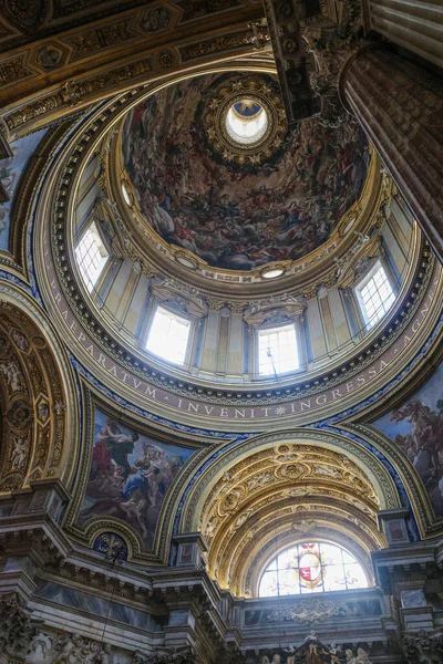 Рим Италия Ноября 2022 Года Сан Аньезе Интерьере Церкви Агоне — стоковое фото