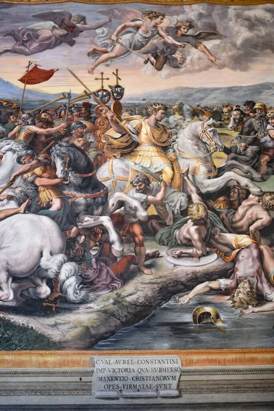 Róma Olaszország Nov 2022 Részlet Milviai Híd Csatájából 1517 1524 — Stock Fotó