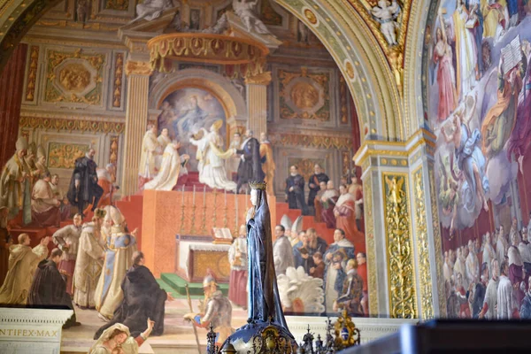 Róma Olaszország 2022 November Freskók Vatikáni Múzeumok Egyik Rafael Szobájának — Stock Fotó